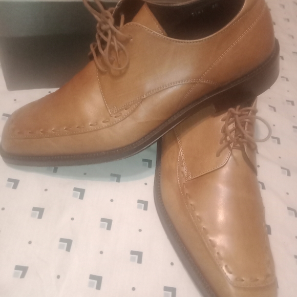 Antonio Maurizi Riviera Beige Antique Calf Leather Oxfords (Size 13 - Picture 9 of 14